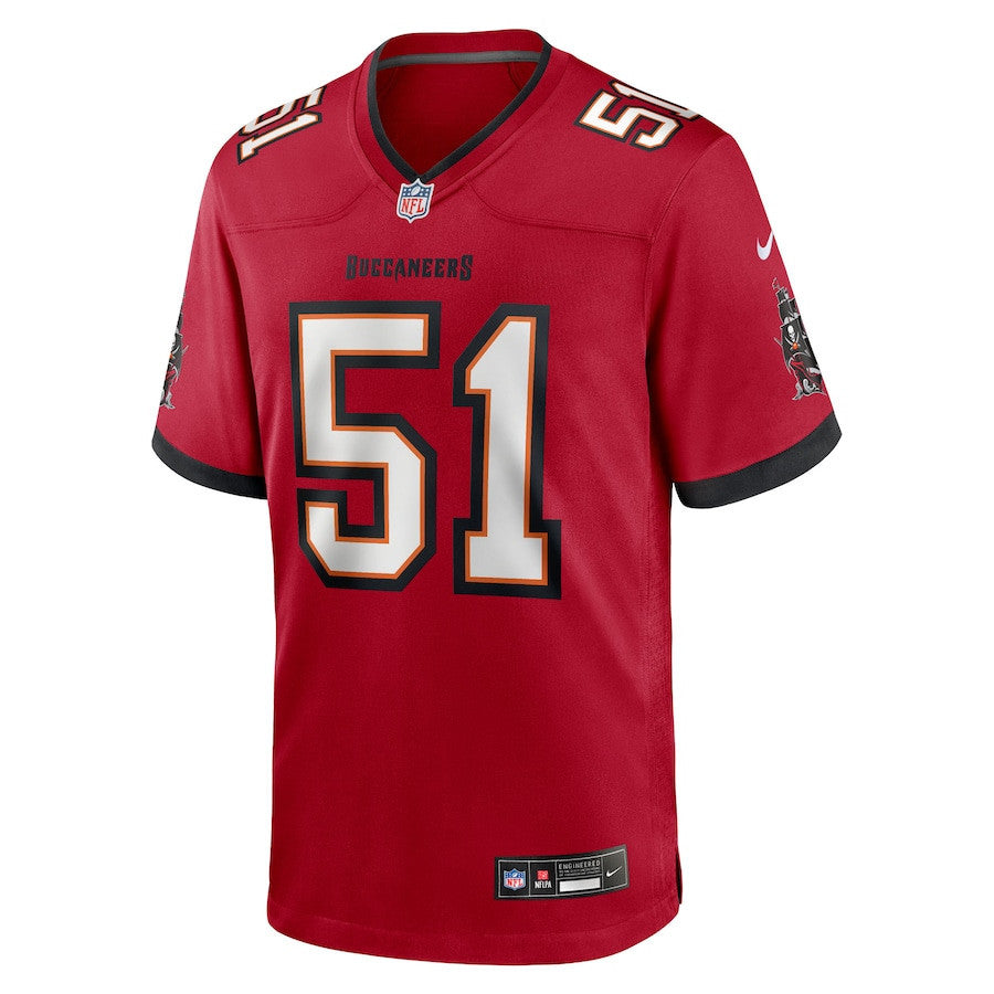 David Walker 51 Tampa Bay Buccaneers Team Game Men Jersey - Red
