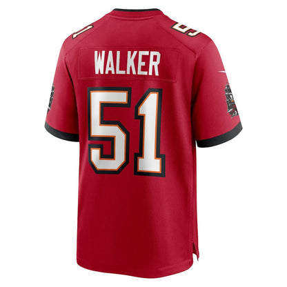 David Walker 51 Tampa Bay Buccaneers Team Game Men Jersey - Red