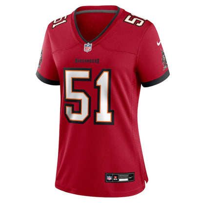 David Walker 51 Tampa Bay Buccaneers Women's Team Game Jersey - Red