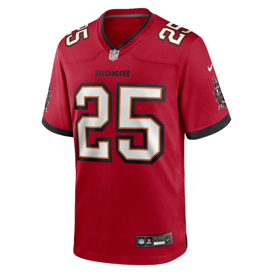 Jacob Parrish 25 Tampa Bay Buccaneers Team Game Men Jersey - Red