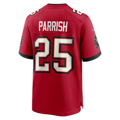 Jacob Parrish 25 Tampa Bay Buccaneers Team Game Men Jersey - Red