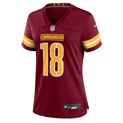 Tyler Owens 18 Washington Commanders Women's Team Game Jersey - Burgundy