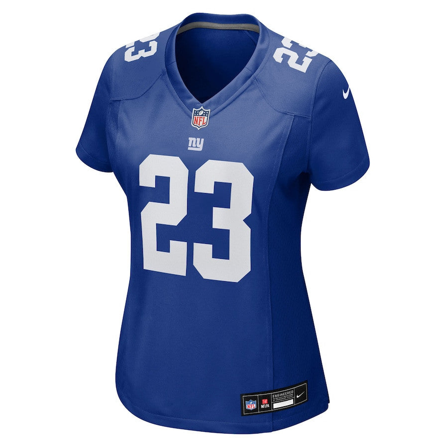 Art Green 23 New York Giants Women's Team Game Jersey - Royal