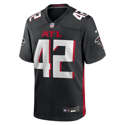 Josh Woods 42 Atlanta Falcons Team Game Men Jersey - Black