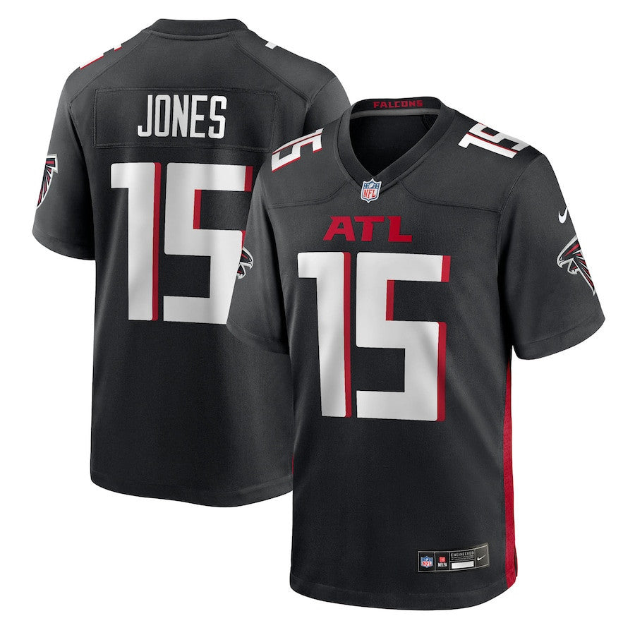 Emory Jones 15 Atlanta Falcons Team Game Men Jersey - Black