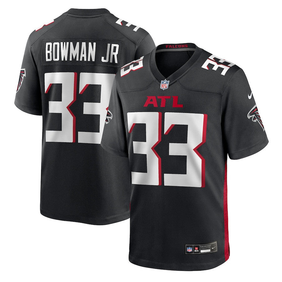 Billy Bowman Jr. 33 Atlanta Falcons Team Game Men Jersey - Black