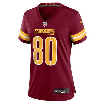 Tyree Jackson 80 Washington Commanders Women's Team Game Jersey - Burgundy