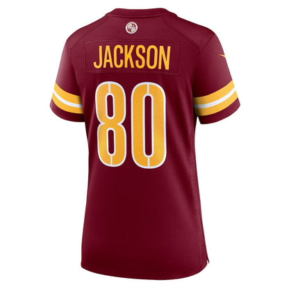 Tyree Jackson 80 Washington Commanders Women's Team Game Jersey - Burgundy