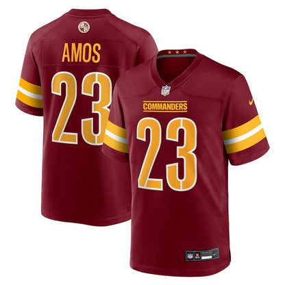 Trey Amos 23 Washington Commanders Team Game Men Jersey - Burgundy