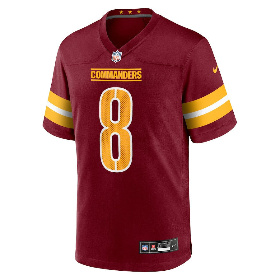 Marcus Mariota 8 Washington Commanders Team Game Men Jersey - Burgundy