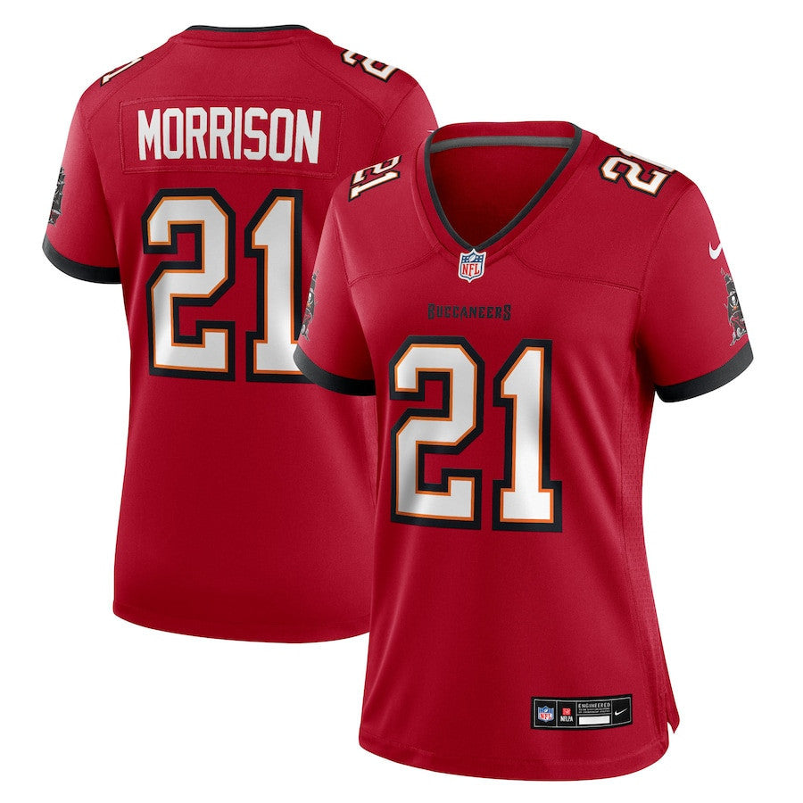 Benjamin Morrison 21 Tampa Bay Buccaneers Women's Team Game Jersey - Red