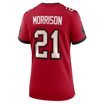 Benjamin Morrison 21 Tampa Bay Buccaneers Women's Team Game Jersey - Red