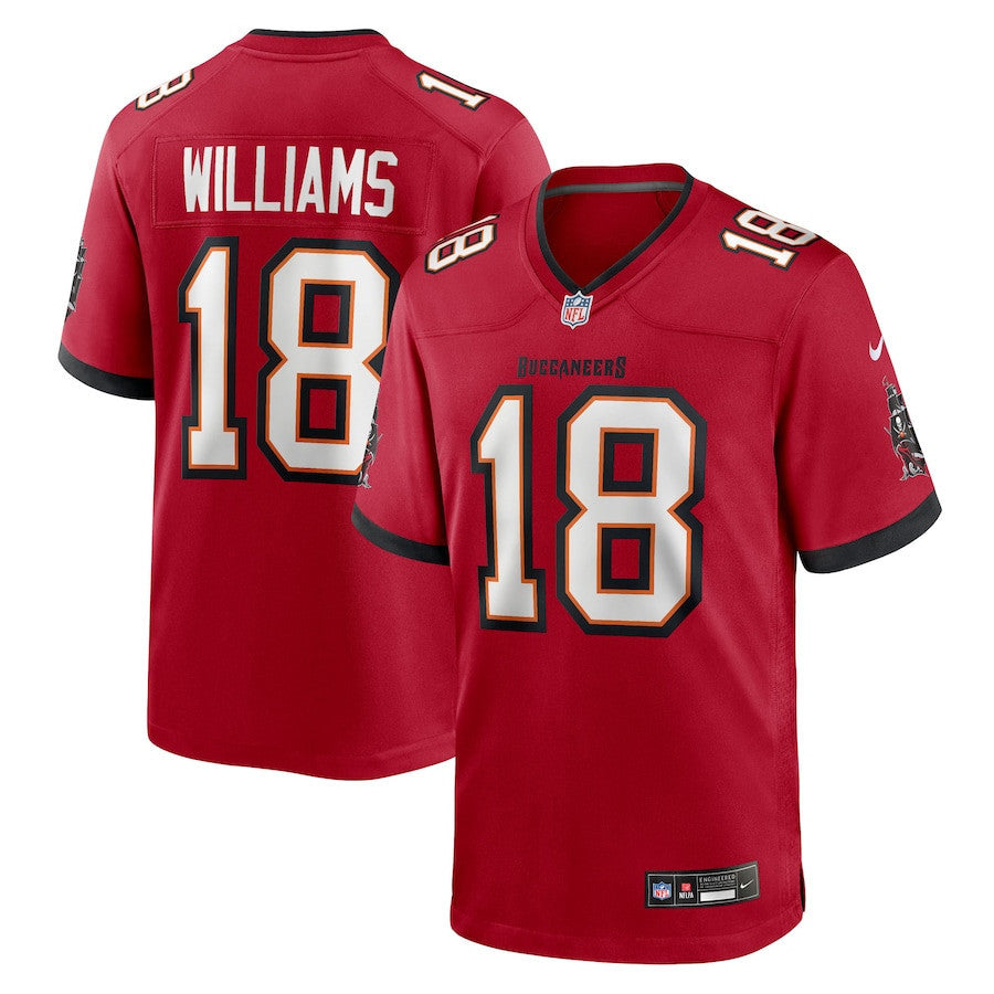 Josh Williams 18 Tampa Bay Buccaneers Team Game Men Jersey - Red