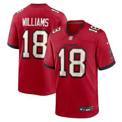 Josh Williams 18 Tampa Bay Buccaneers Team Game Men Jersey - Red