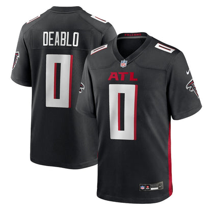 Divine Deablo 0 Atlanta Falcons Team Game Men Jersey - Black