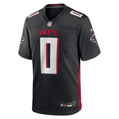 Divine Deablo 0 Atlanta Falcons Team Game Men Jersey - Black