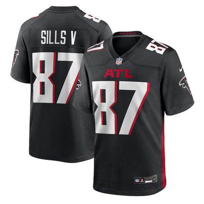 David Sills V 87 Atlanta Falcons Team Game Men Jersey - Black