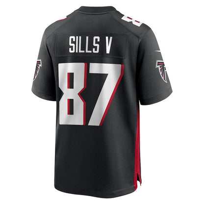 David Sills V 87 Atlanta Falcons Team Game Men Jersey - Black