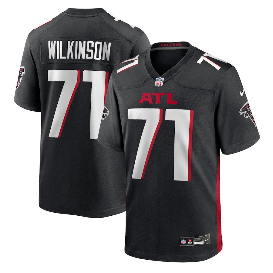 Elijah Wilkinson 71 Atlanta Falcons Team Game Men Jersey - Black