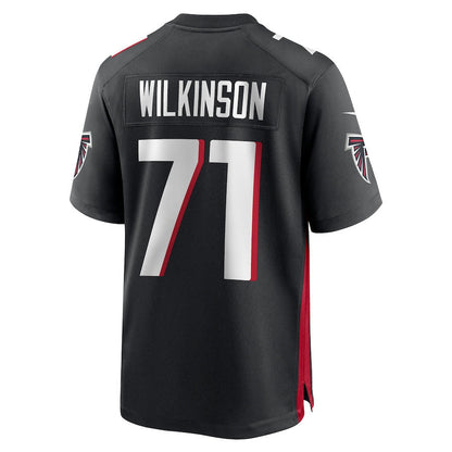 Elijah Wilkinson 71 Atlanta Falcons Team Game Men Jersey - Black