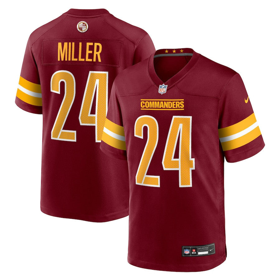 Von Miller 24 Washington Commanders Team Game Men Jersey - Burgundy