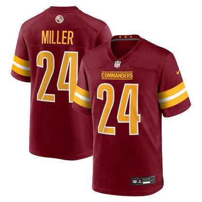 Von Miller 24 Washington Commanders Team Game Men Jersey - Burgundy