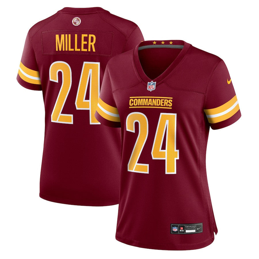 Von Miller 24 Washington Commanders Women's Team Game Jersey - Burgundy
