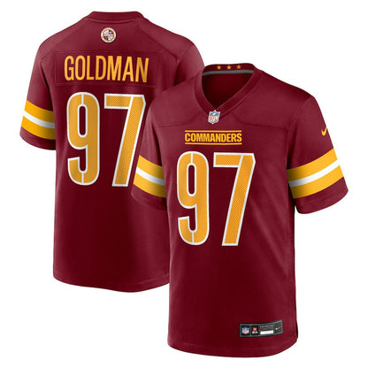 Eddie Goldman 97 Washington Commanders Team Game Men Jersey - Burgundy
