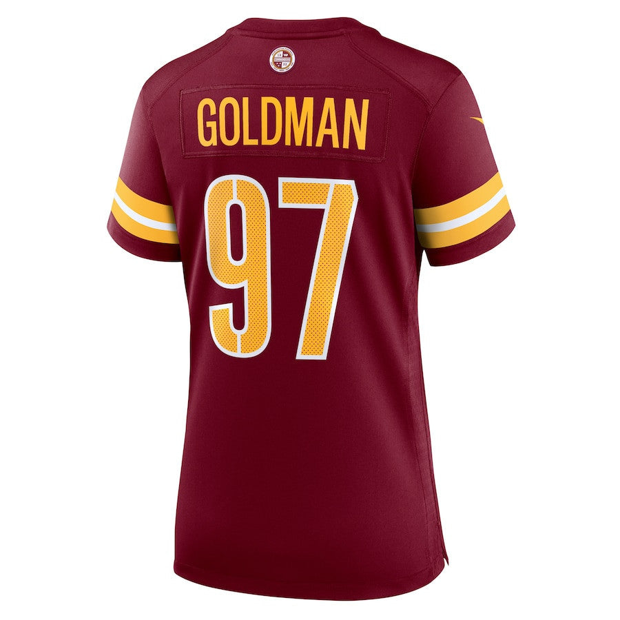 Eddie Goldman 97 Washington Commanders Women's Team Game Jersey - Burgundy
