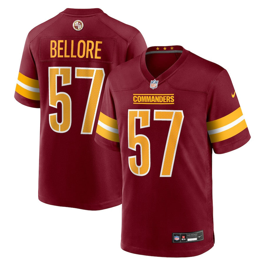Nick Bellore 57 Washington Commanders Team Game Men Jersey - Burgundy