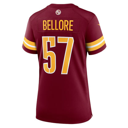 Nick Bellore 57 Washington Commanders Women's Team Game Jersey - Burgundy