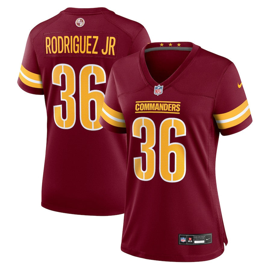 Chris Rodriguez Jr. 36 Washington Commanders Women's Team Game Jersey - Burgundy