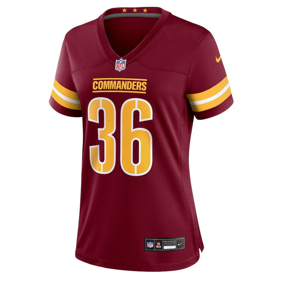 Chris Rodriguez Jr. 36 Washington Commanders Women's Team Game Jersey - Burgundy