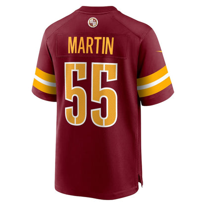 Jacob Martin 55 Washington Commanders Team Game Men Jersey - Burgundy