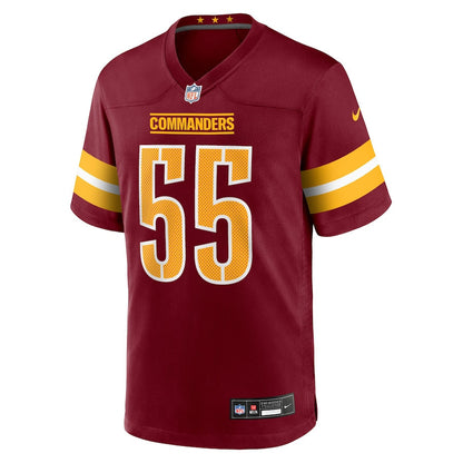 Jacob Martin 55 Washington Commanders Team Game Men Jersey - Burgundy