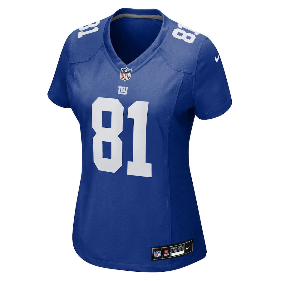 Beaux Collins 81 New York Giants Women's Team Game Jersey - Royal