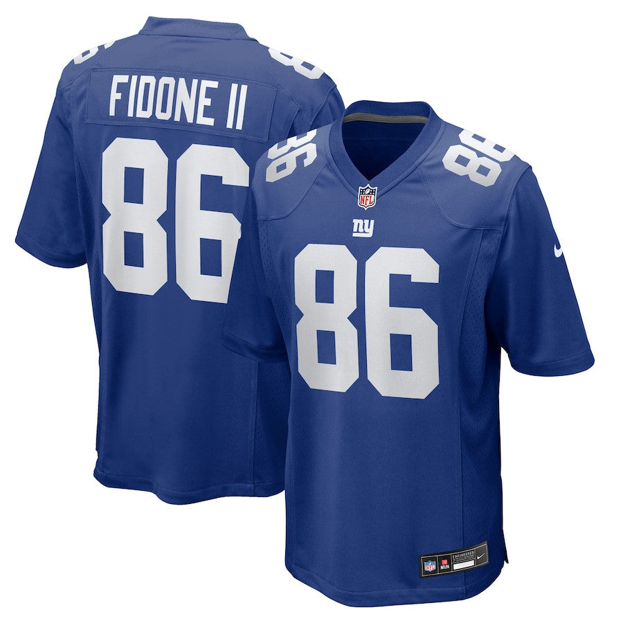 Thomas Fidone II 86 New York Giants Team Game Men Jersey - Royal