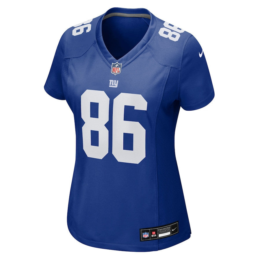 Thomas Fidone II 86 New York Giants Women's Team Game Jersey - Royal