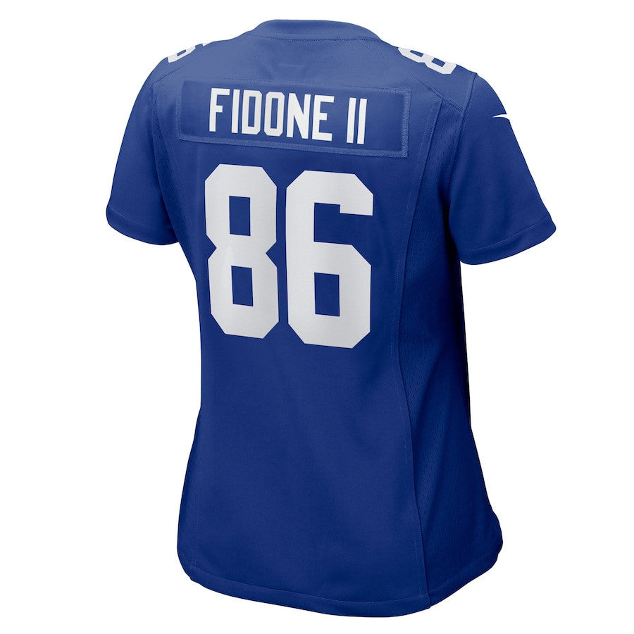 Thomas Fidone II 86 New York Giants Women's Team Game Jersey - Royal