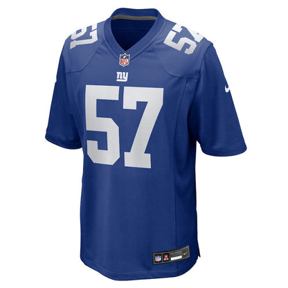 Chauncey Golston 57 New York Giants Team Game Men Jersey - Royal