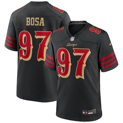 Nick Bosa 97 San Francisco 49ers 2025 Rivalries Collection Game Men Jersey - Black
