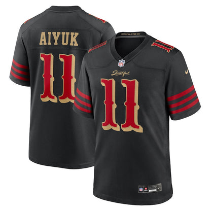 Brandon Aiyuk 11 San Francisco 49ers 2025 Rivalries Collection Game Men Jersey - Black