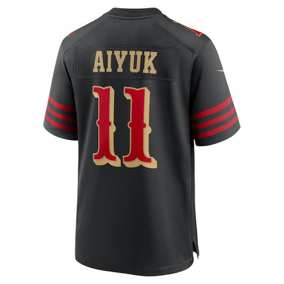 Brandon Aiyuk 11 San Francisco 49ers 2025 Rivalries Collection Game Men Jersey - Black