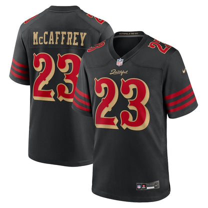 Christian McCaffrey 23 San Francisco 49ers 2025 Rivalries Collection Game Men Jersey - Black