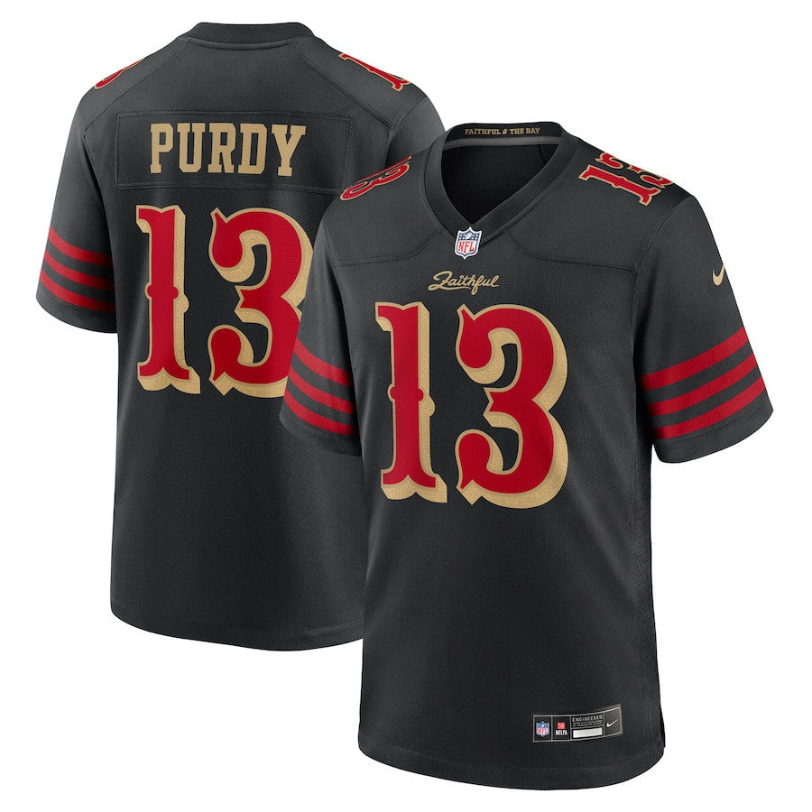 Brock Purdy 13 San Francisco 49ers 2025 Rivalries Collection Game Men Jersey - Black