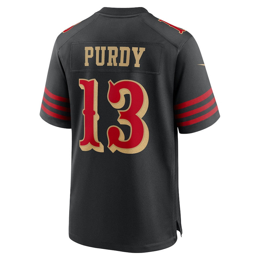 Brock Purdy 13 San Francisco 49ers 2025 Rivalries Collection Game Men Jersey - Black