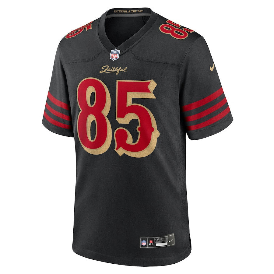 George Kittle 85 San Francisco 49ers 2025 Rivalries Collection Game Men Jersey - Black