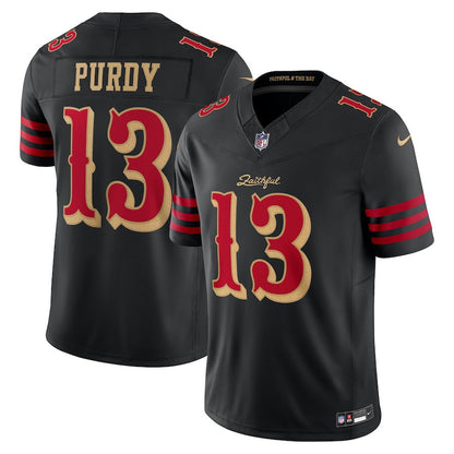 Brock Purdy 13 San Francisco 49ers 2025 Rivalries Collection Limited Men Jersey - Black