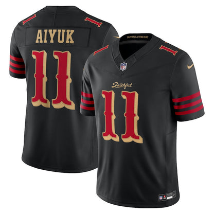 Brandon Aiyuk 11 San Francisco 49ers 2025 Rivalries Collection Limited Men Jersey - Black