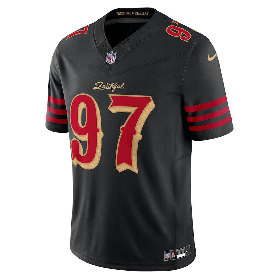 Nick Bosa 97 San Francisco 49ers 2025 Rivalries Collection Limited Men Jersey - Black